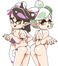 inkerton-kun:the squid sisters except theyre