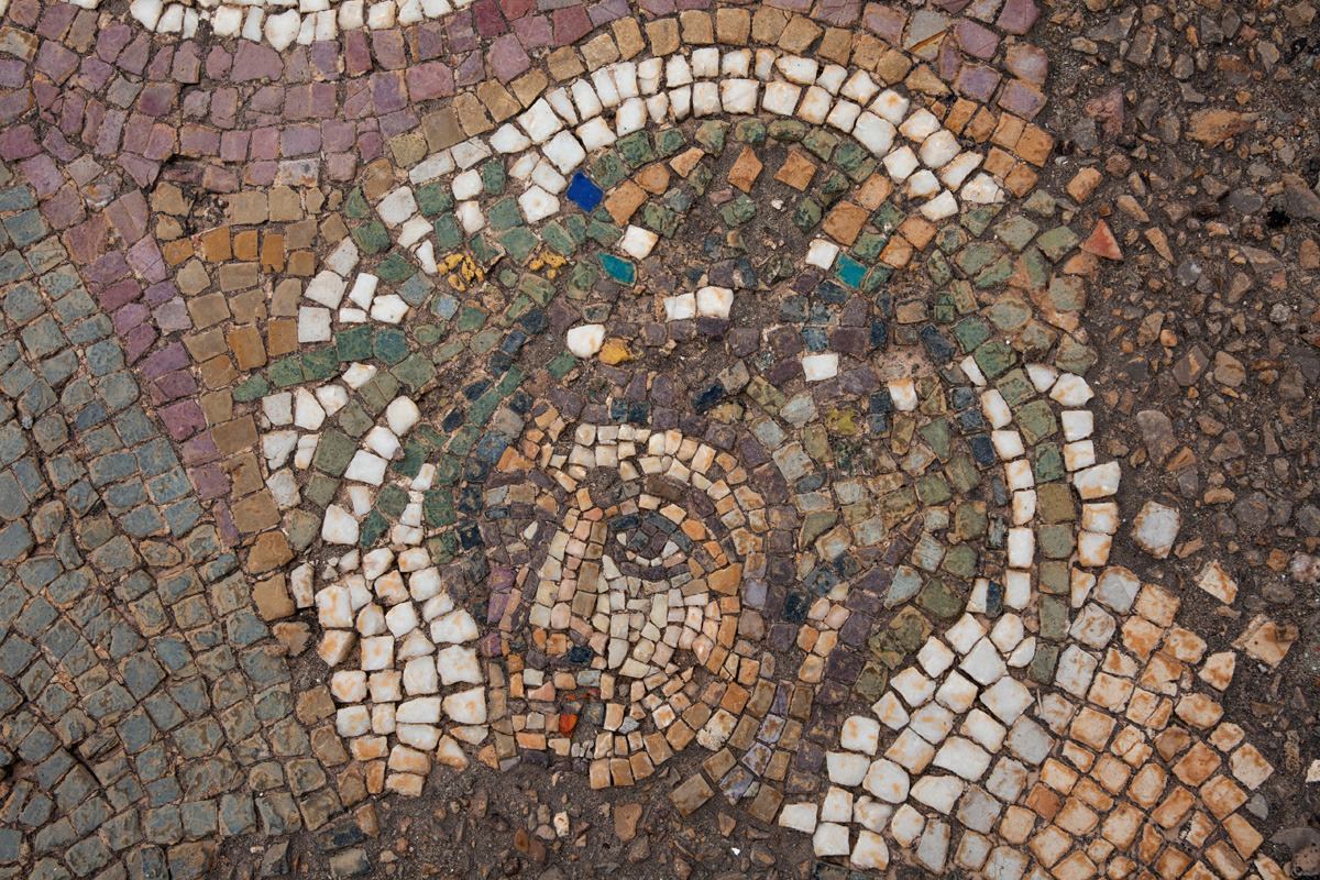 Late Roman mosaic in Bulla Regia, Tunisia, a treasure house of ancient stone and focus of a current conservation project.