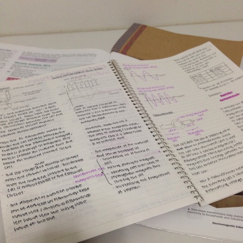 i-dream-and-study-simultaneously:  20:50 • 19 July 2015 finally almost done with my electromagnetism induction notes - just left with cathode ray oscilloscope to do and skimming through to highlight the main points .. I’m honestly so guilty for not