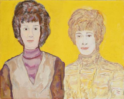 Portrait of Marian and Betty by Beauford Delaney