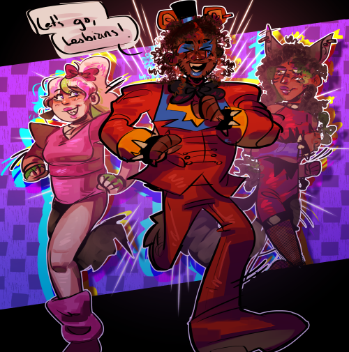 human fnaf’s designs are made by @/moraskull (insta) / @/lemonfishu (twitter) pls follow them, they 