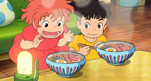 vegetable-child:Ramen with best friend  (Ponyo) 