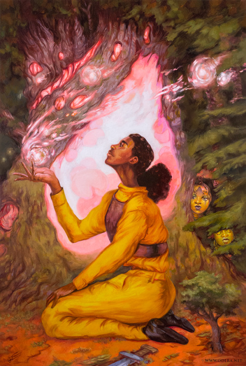 HeartwoodOils on board16x24 inches A new illustration for Heartwood: Non-Binary Tales of Sylvan