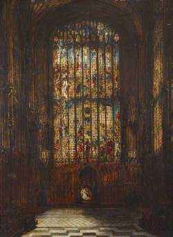 abystle:  East Window of King’s College Chapel, Cambridge, Joseph Murray Ince (1806–1859) 