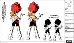 juliasrednicki:  Here are some of my designs from One Last Score! I had such a good time working on @scrotumnose‘s idea for a Cutey Honey/Lupin III/Rouge the Bat inspired young Ginger. I put a lot of love into her design &amp; collaboration with Dave