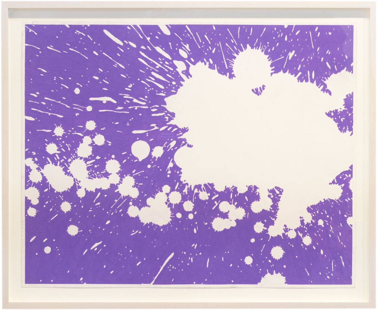 abstracteddistractions:  Andrew Brischler, “Lavendar Splatter,” 2016,Colored
