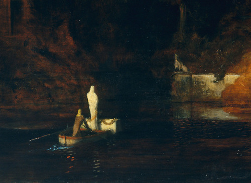 loumargi:Arnold Böcklin Island of the Dead, 1880 (detail)