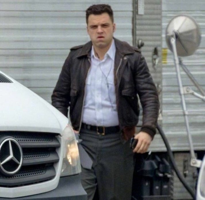 Sebastian Stan on set of ‘The Devil All The Time’