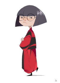 choxii-art:a couple of Edna Modes from the Incredibles 2 movie