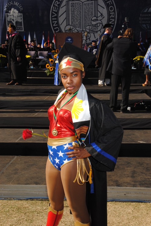 ceceiscool: Left my undergrad university with a bang by revealing my secret identity on graduation d