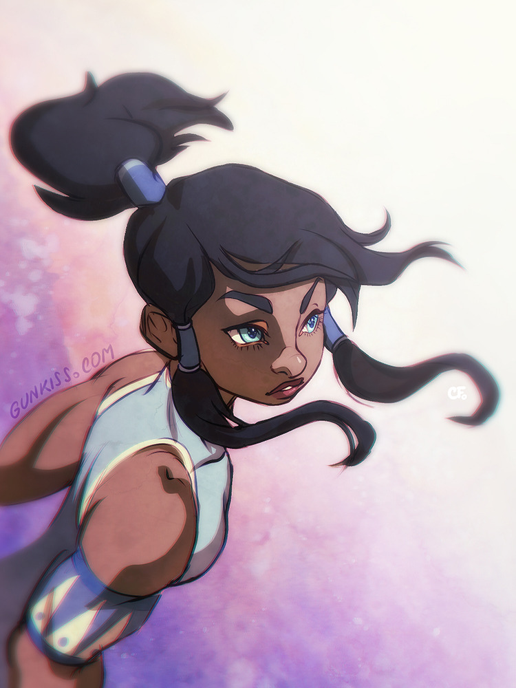 gunkiss:  Year old Korra fanart.This one’s sort of in my style, kind of my style