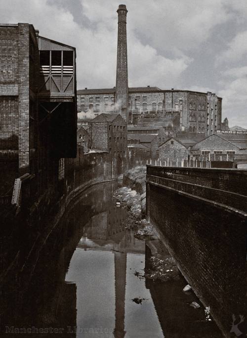 Bridgewater Canal survey, Manchester branch, view along River Medlock, Castlefield1961Potato Wharf, 