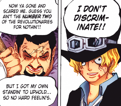 Sabo vs Fujitora.