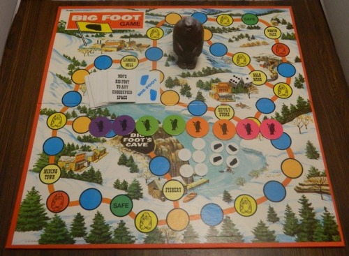 Milton Bradley’s “Bigfoot” board game, 1977. 