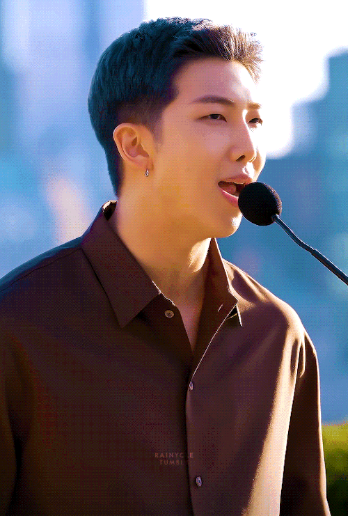 I Am BTS Leader, Kim Namjoon. Im Afraid You Might Not Be Able To Hear Me Because Of The Helicopter, So