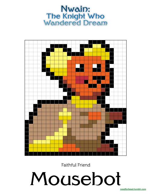 Nwain:  MousebotNwain is an animated web comic created by Terrana Cliff.More Nwain perler bead desig