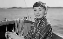 bardotinmotion:  Audrey Hepburn as the original doe-eyed gamine in Sabrina. Isn’t she exquisite? 