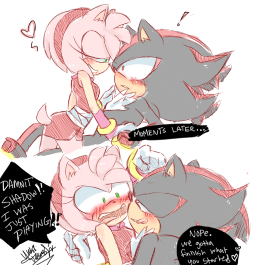 kawaiamyrose:  AmyRose  hahaha i think Shadow its drunk ^^” 