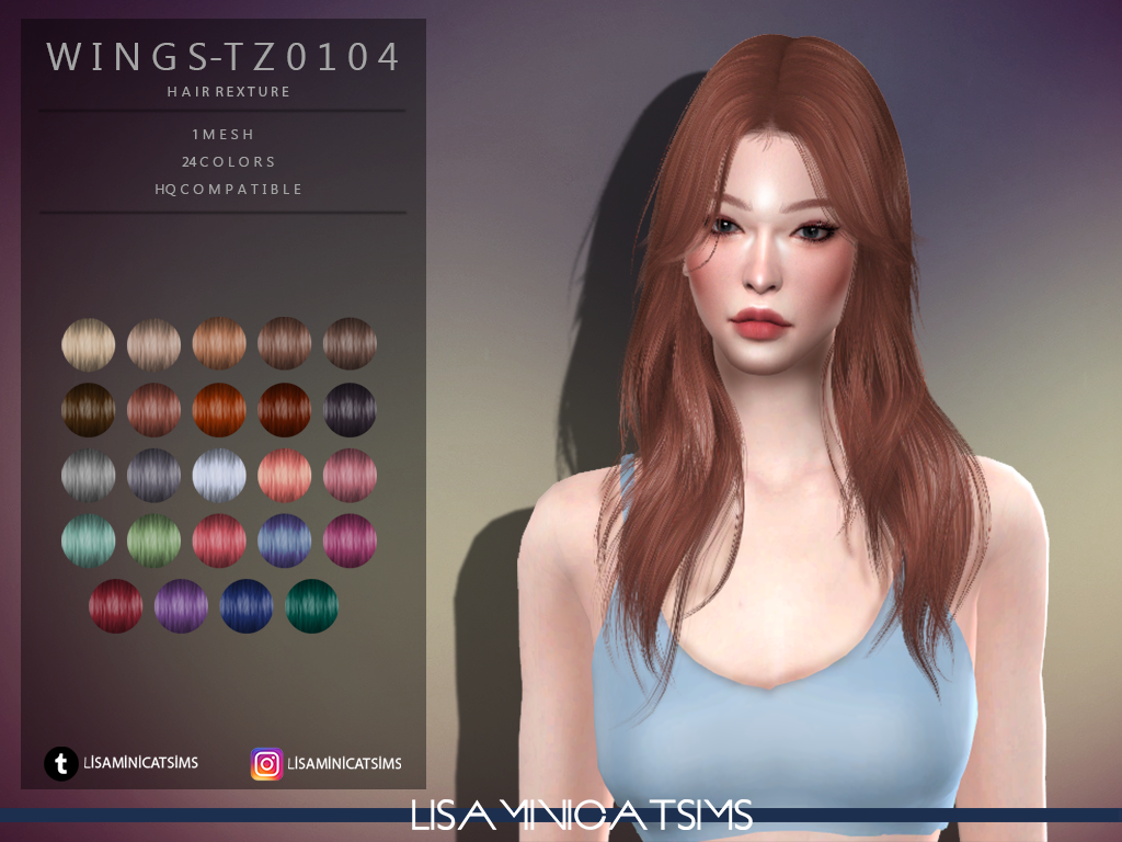 Lisaminicatsims Lmcs Wings Tz0104 Hair Its Jessica Cc Finds