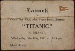 70rgasm:    Invite to the launch of the Titanic