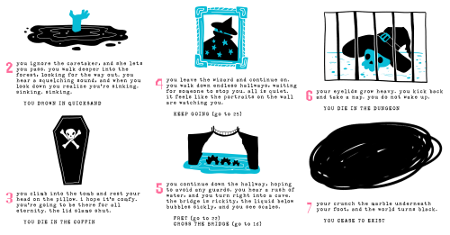 Lil 16 Page Zine That I Made At The Coffee Shop This Weekend! A Sort Of Pick Your Path Style Mini Game,