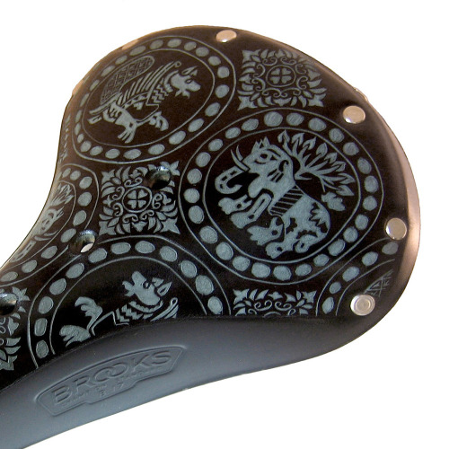 thismachinekillscobbles: Brooks Byzantine B17 Saddle from Kara Ginther Leather Studio. Check out mo