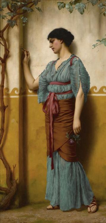 alinnetinagildedcage: The Trysting Place John William Godward (British 1861-1922)