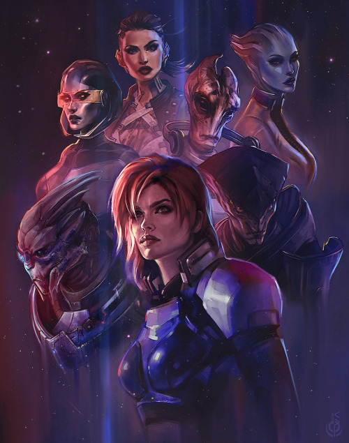 Mass Effect (fanart) A little fun. I decided to collect some of my fanarts and arrange them in some