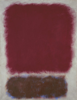 dailyrothko:  Mark Rothko, Untitled, Red over brown,  1967 Oil On Paper, Mounted On Canvas 31 x 23 in. 