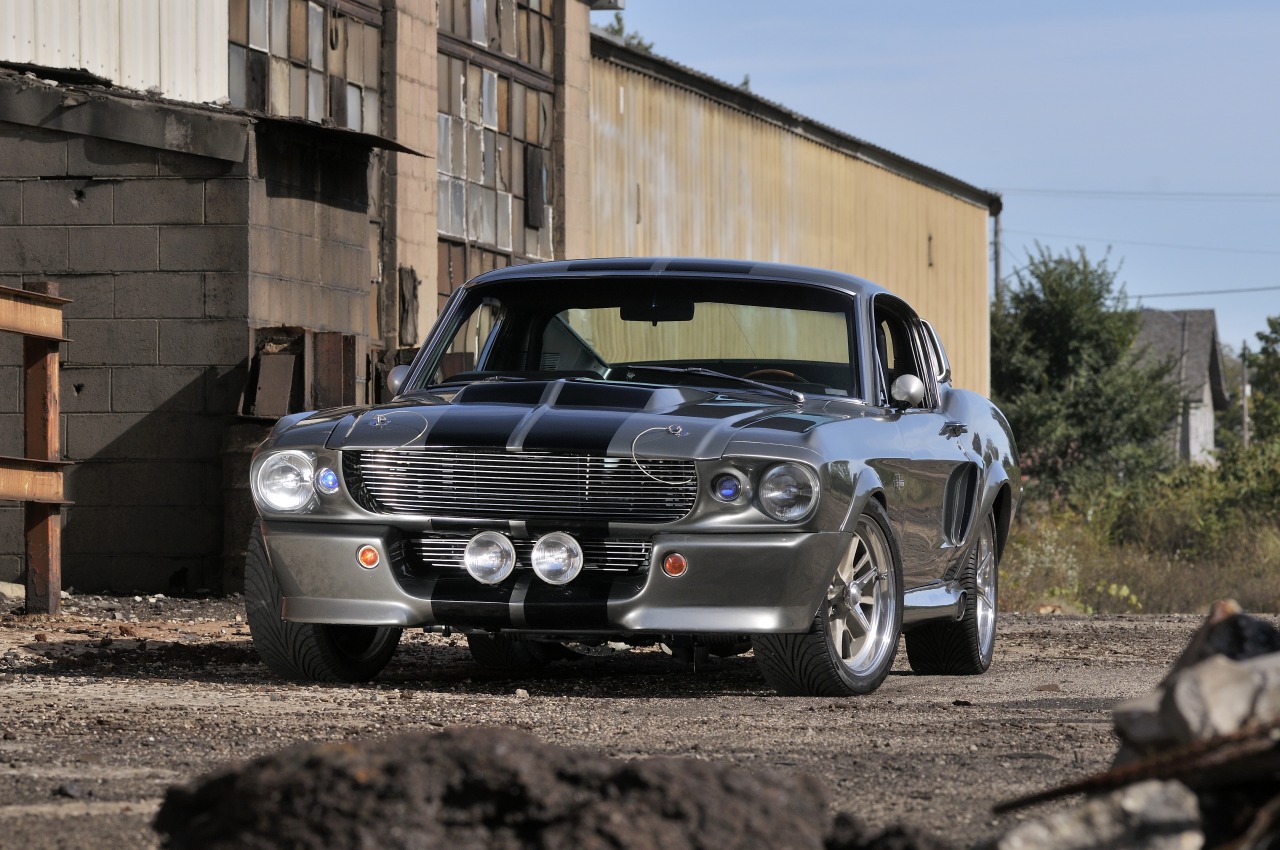 1967 shelby gt500 blue with white stripes