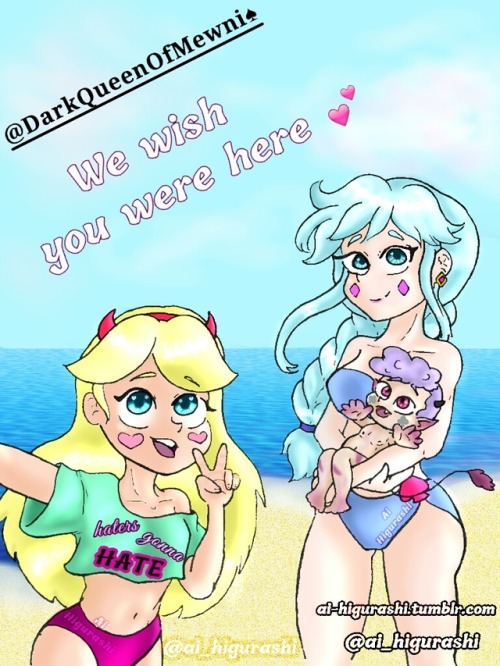 I Felt In Love With @harchibudytgorichi 's AU Where Moon And Eclipsa Raised Star And Baby Meteora. (bless