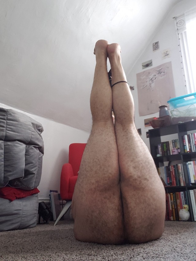 I got a new yoga strap, wanna help me stretch?