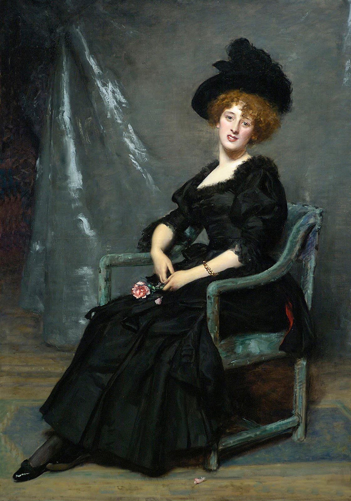 fleurdulys:   Portrait of Lucy Lee Robbins - Carolus-Duran  1884 