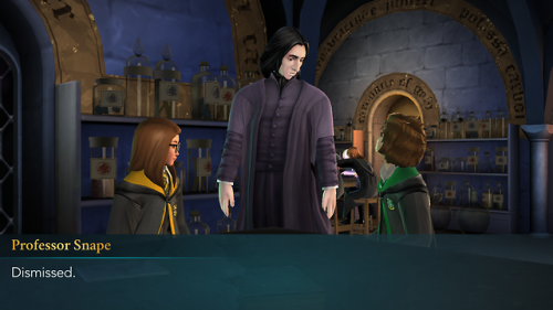 WHAT WHAT EEEEY SNAPE IS ACTUALLY PUNISHING HER HE DIDN’T TAKE POINTS OF COURSE, BUT this is t