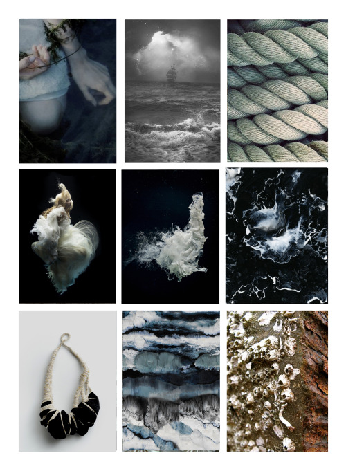 stories-in-the-fog:Moodboards about SHIPWRECK. All that inspirations will lead my textile work. 