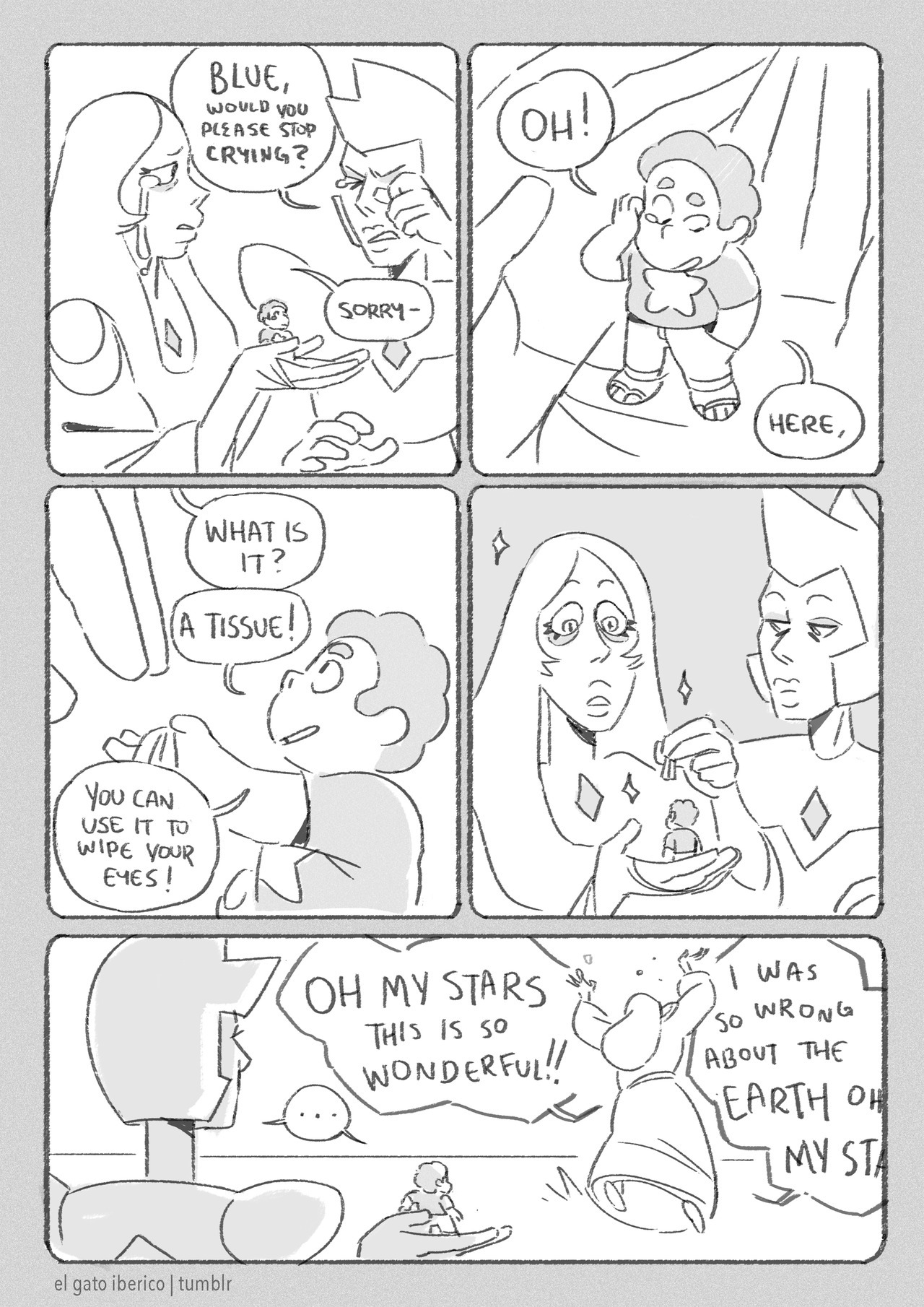 elgatoiberico:does blue diamond know about tissues?? handkerchiefs???