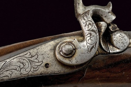 An Italian percussion pistol signed “Domenico Berardi”, mid 19th century.