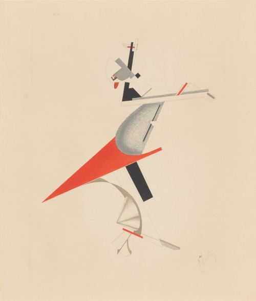 El Lissitzky, Portfolio Figurinen, 1923. Color lithograph. Kunstmuseum Moritzburg. Source