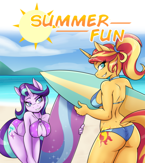 ambris:  Art Pack is now up and available for sale on Gumroad! It’s that time of year again, beach-babes and bikinis! This  pack includes 5 fully illustrated hi-resolution scenes, featuring the  Mane 6 + a few highly requested extras–And a little