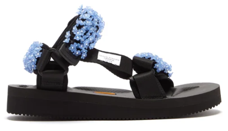 Cecilie Bahnsen x Suicoke Maria flower beaded velcro-strap sandals I love these so much…. any