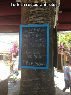 srsfunny:  Restaurant rules…http://srsfunny.tumblr.com