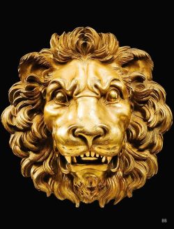 hadrian6: Lion Mask. 18th.century. French. gilt bronze. http://hadrian6.tumblr.com 
