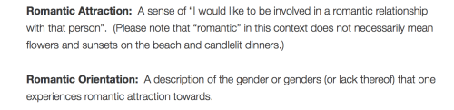 Not defined: romance, romantic, romantic relationship.Also not actually defined: romantic attraction