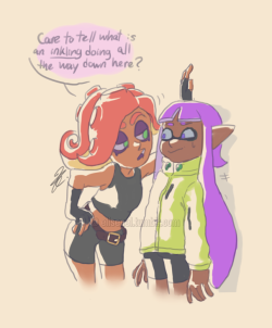 Elisenel:  Felt Like Drawing A Sassy Octo And Added An Inkling For Context/Please