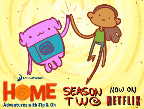 HOME, the show I work on at Dreamworks, now has new Season 2 episodes up on Netflix! Check ‘em