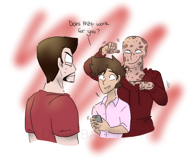 thatoneartistisme:   Some colouring for @drawbauchery! I tried an entire ask this