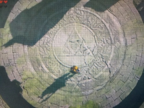 Mentioned This Yesterday But I Got Some Pictures Of It The Sacred Ground Ruins In Botw Have A Triforce