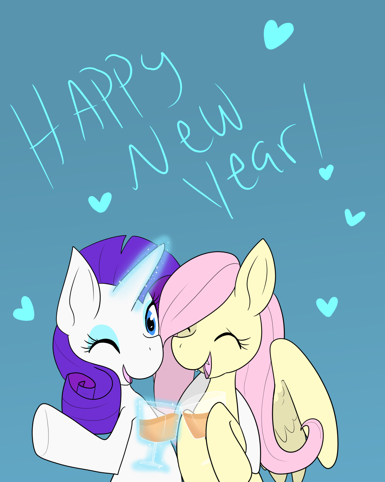 askflarity:  Fluttershy: Happy New Year everyone! Lets start 2014 with high hopes