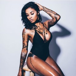 blackgirlsinked:  @guxciguwop 😍😘 Just enjoy the look, the ink!!!