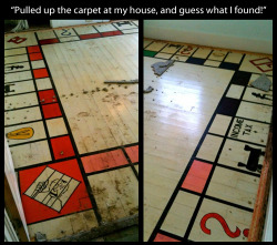 tastefullyoffensive:  [nnewel]  This would honestly scare the hell out of me&hellip;Like wtf why is the floor monopoly?!